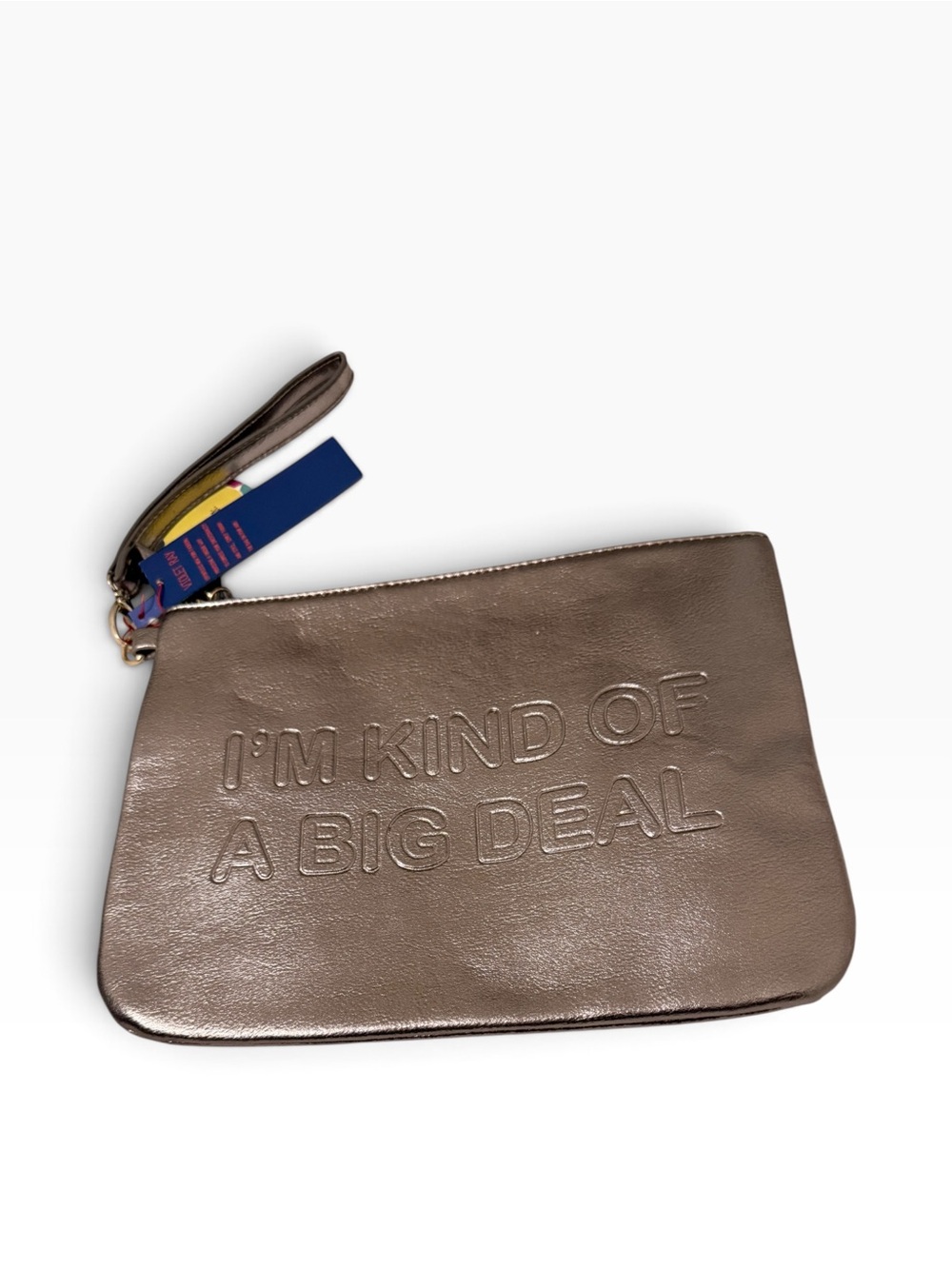 Violet Ray Pewter Metallic I’m Kind of a Big Deal Clutch Wristlet NWT